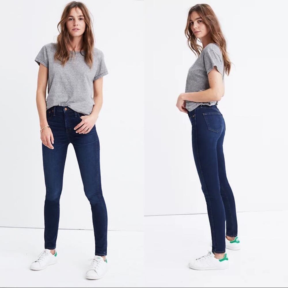 5/$30 Madewell 10” High Rise Skinny Jeans 25